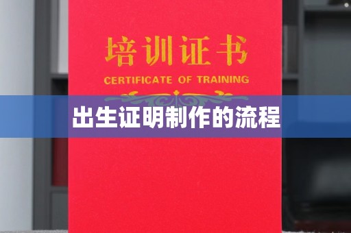 武宁出生证明制作的流程