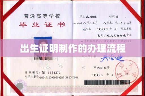 武宁出生证明制作的办理流程
