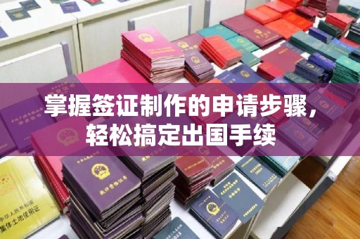 武宁掌握签证制作的申请步骤，轻松搞定出国手续