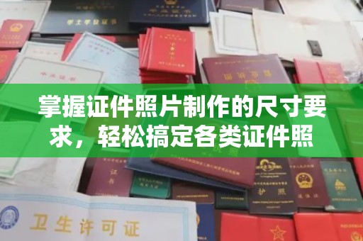 武宁掌握证件照片制作的尺寸要求，轻松搞定各类证件照