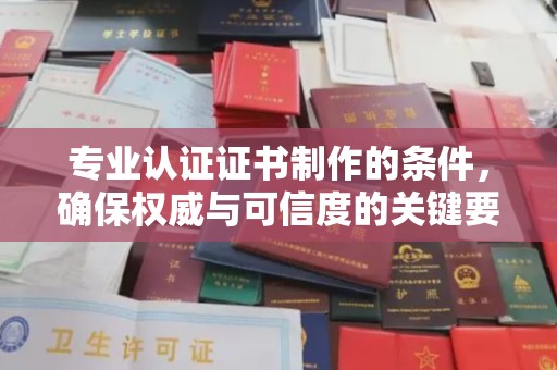 武宁专业认证证书制作的条件，确保权威与可信度的关键要素