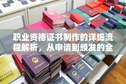 武宁职业资格证书制作的详细流程解析，从申请到颁发的全方位指南