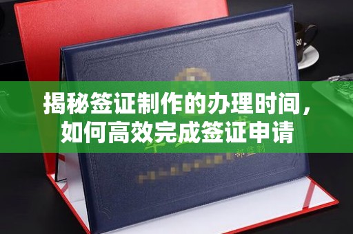 武宁揭秘签证制作的办理时间，如何高效完成签证申请