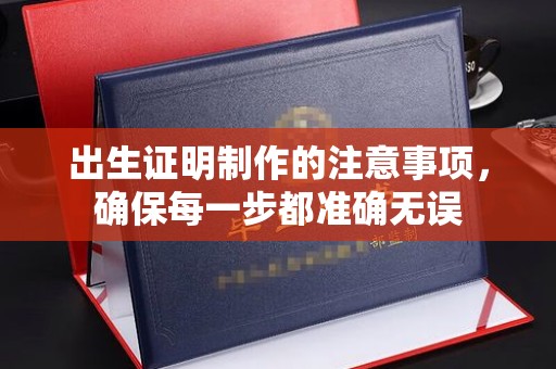 武宁出生证明制作的注意事项，确保每一步都准确无误