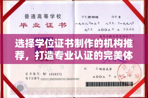 武宁选择学位证书制作的机构推荐，打造专业认证的完美体验