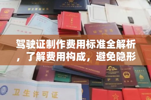 武宁驾驶证制作费用标准全解析，了解费用构成，避免隐形消费