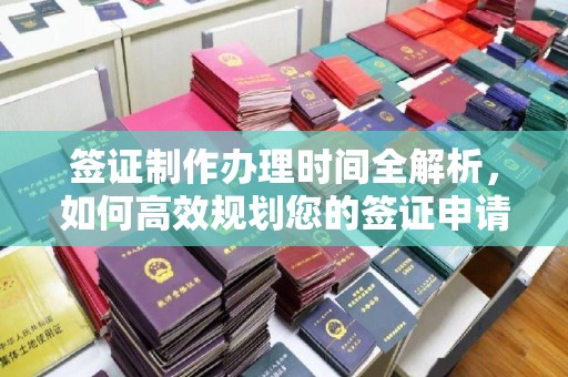 武宁签证制作办理时间全解析，如何高效规划您的签证申请流程