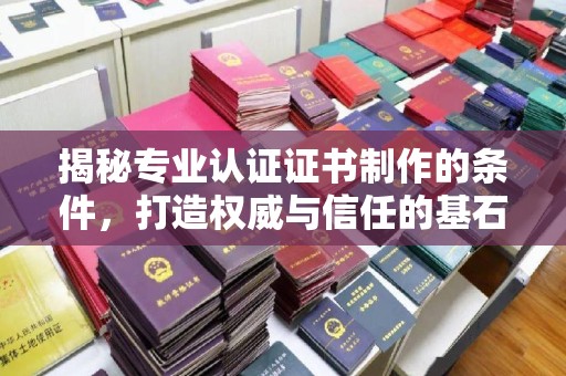 武宁揭秘专业认证证书制作的条件，打造权威与信任的基石