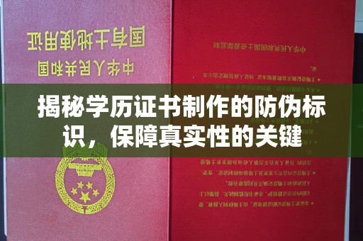 武宁揭秘学历证书制作的防伪标识，保障真实性的关键