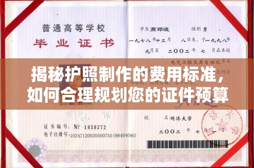 武宁揭秘护照制作的费用标准，如何合理规划您的证件预算